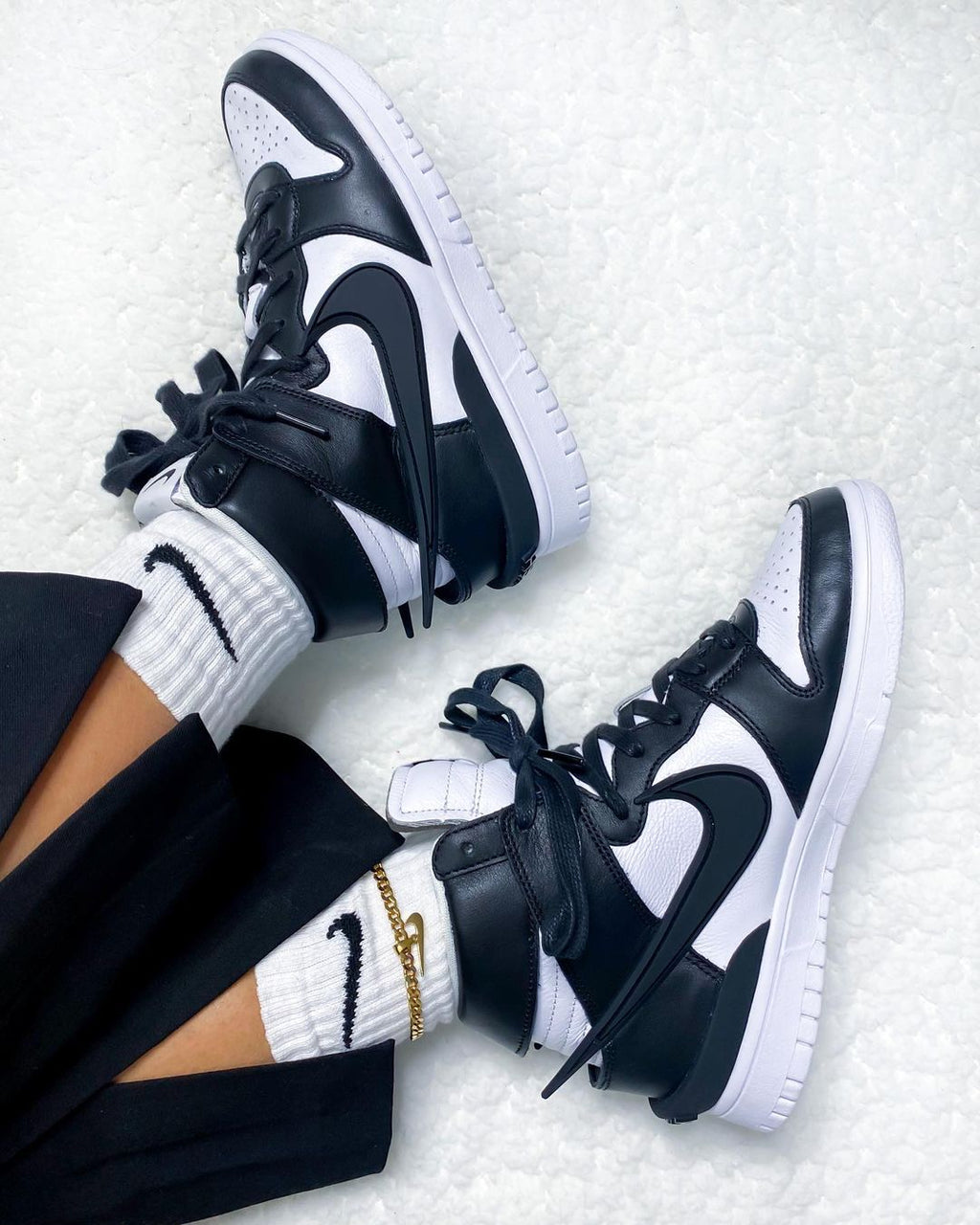Nike x AMBUSH Dunk High 'Black White'