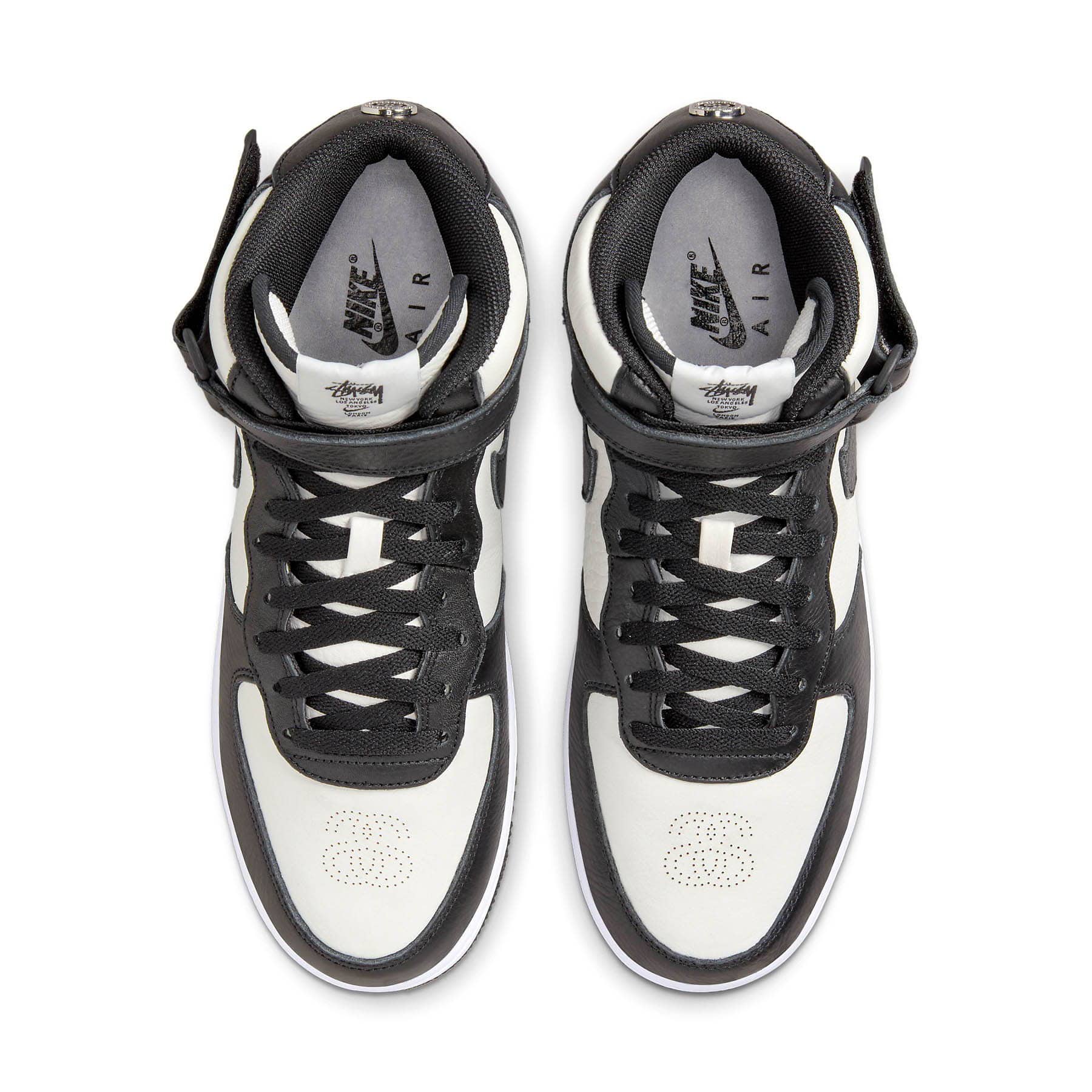 Nike x Stussy Air Force 1 Mid 'Light Bone Grey Black'